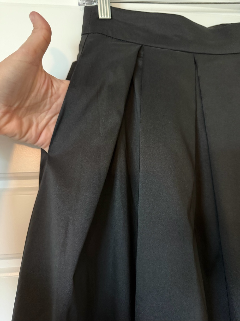 White House Black Market Black Maxi Pleated Evening Skirt - Picture 2 of 11